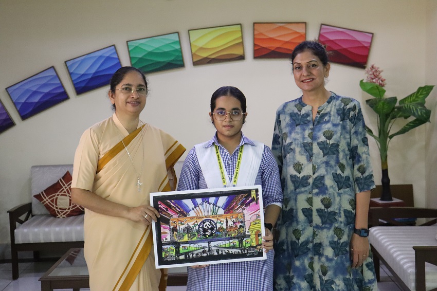 PARTICIPATION IN NATIONAL LEVEL ART COMPETITION
